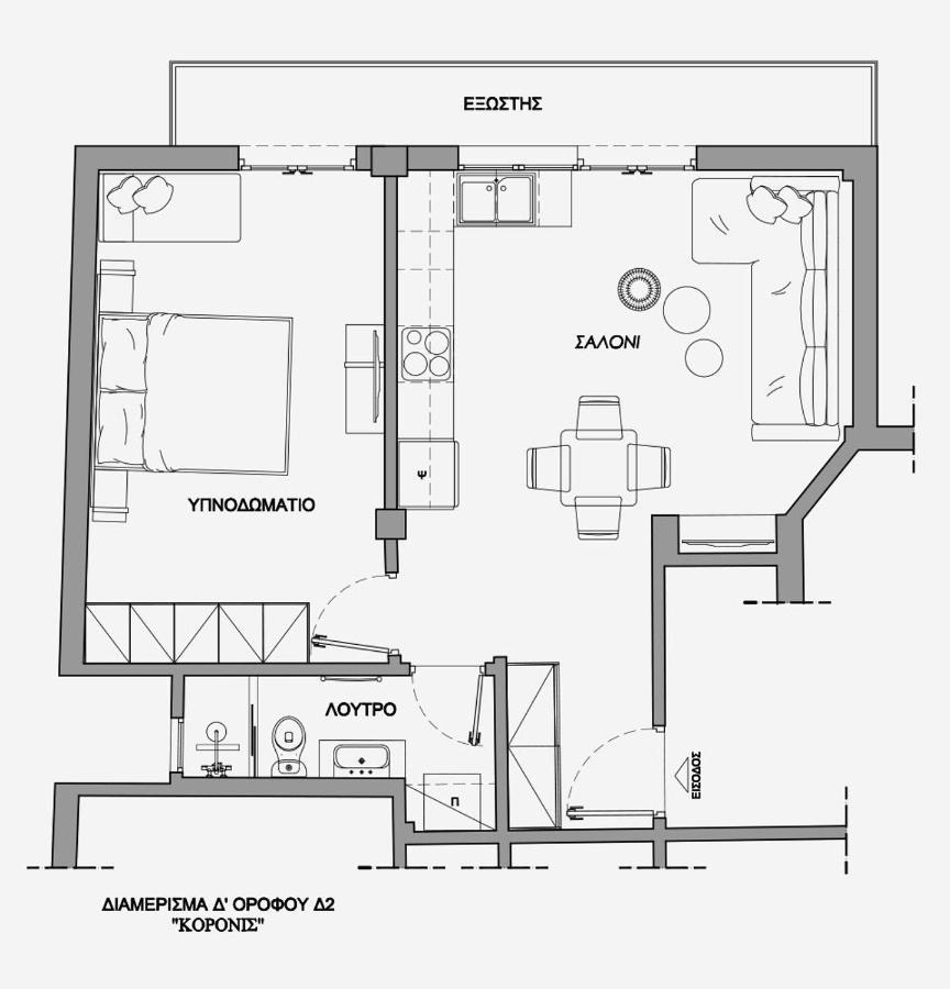 La Larissa Luxury Apartments Koronis ภายนอก รูปภาพ